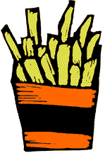 illustration of carryout french fries. yum!